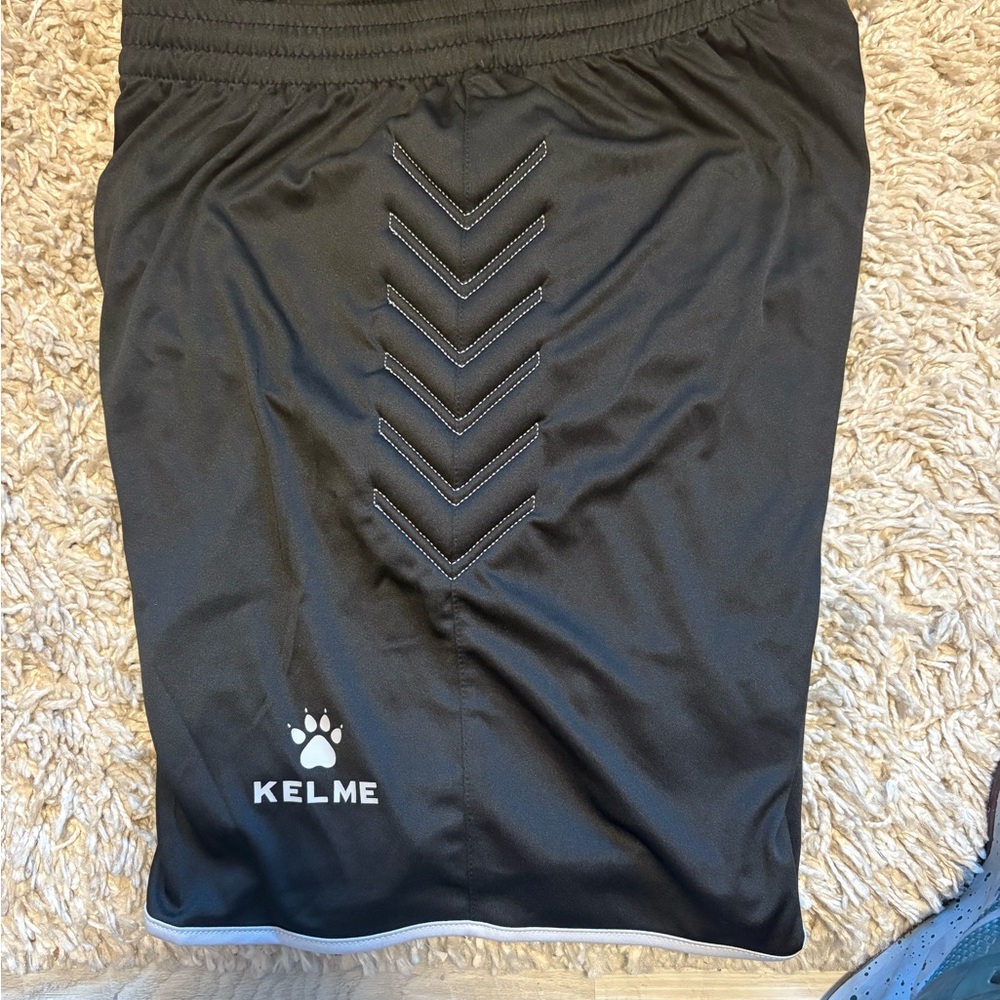 Kelme black Goalkeeper Shorts with hip padding, size XS, EUC